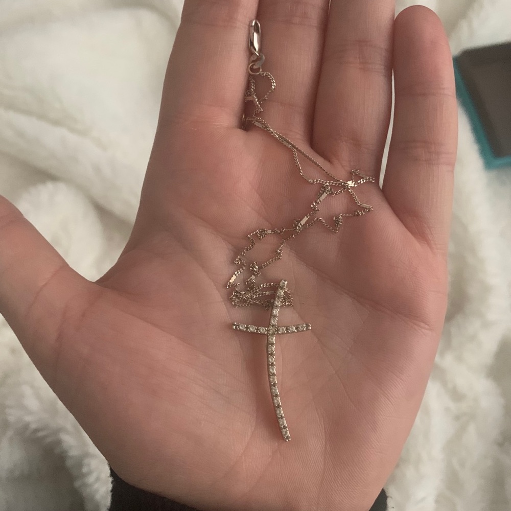 Italian Silver and Diamond necklace